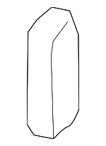 87063JM01A - Body: Knob for Nissan: Altima, Murano, Pathfinder, Qashqai, Rogue, Rogue Sport, TITAN, TITAN XD Image