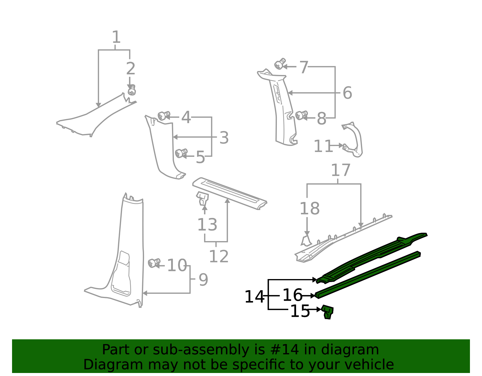 1997-2008 GM Sill Plate 25972861 | Awesome Parts GM