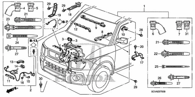 Engine Wire Harness for 2007 Honda Element #0
