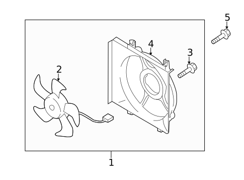 Condenser Fan for 2011 Subaru Impreza #1