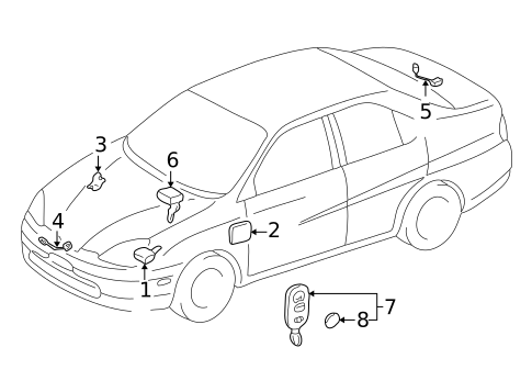 Alarm System for 2003 Toyota Prius #0