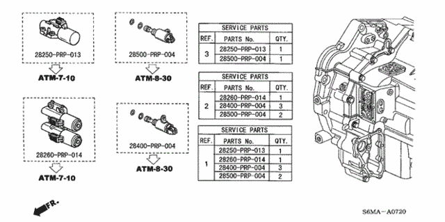 AT Solenoid Valve Set for 2006 Acura RSX #0