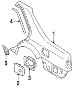 7813250Y10 - : Molding for Nissan: Sentra Image