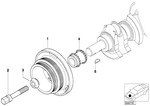 11237513862 - Engine: Vibration Damper for BMW Image