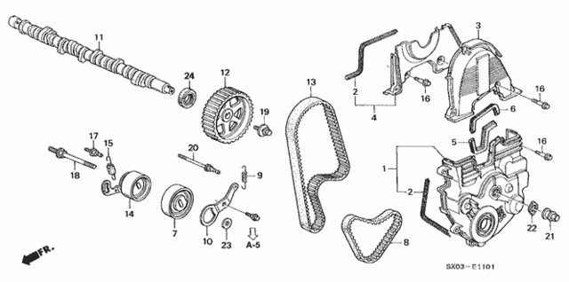 Camshaft - Timing Belt (2.3L) for 1998 Honda Odyssey #0