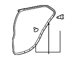 6787252170 - : Door Weather-Strip for Toyota: Yaris Image