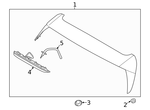 Spoiler for 2018 Hyundai Elantra GT #0