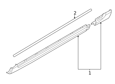 Exterior Trim - Pillars for 2009 Volvo S80 #0