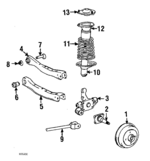 4845232010 - Suspension: Alignment Cam Plate for Toyota: Corolla, Tercel Image