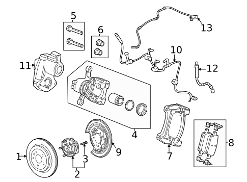 Rear Brakes for 2025 Cadillac CT4 #0