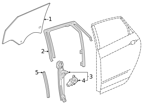 Glass - Rear Door for 2026 Cadillac LYRIQ #0
