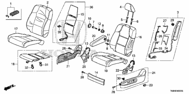Front Seat (L.) for 2016 Honda Odyssey #0