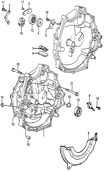 MT Clutch Housing for 1984 Honda Accord #0