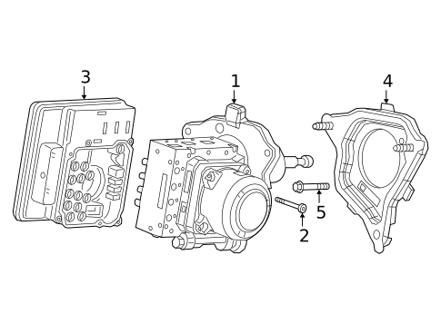 ABS Components for 2020 Cadillac CT6 #0