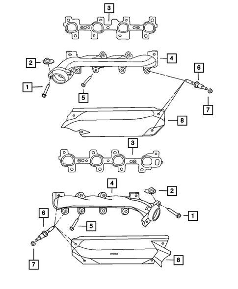 Manifolds and Vacuum Fittings for 2011 Ram Dakota #0