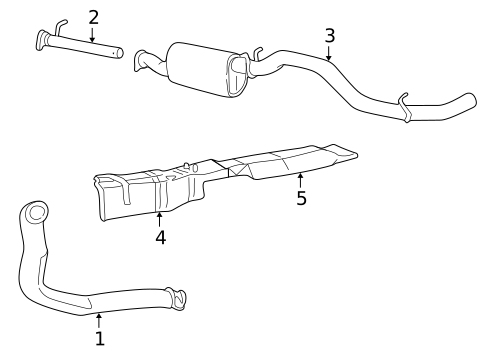 Exhaust Components for 2001 Ford Excursion #0