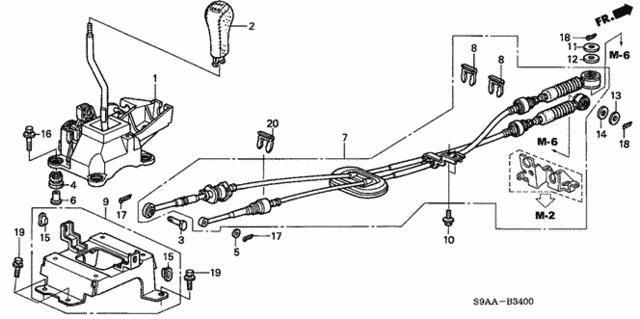 Shift Lever for 2006 Honda CR-V #0