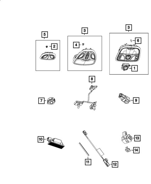 Lamps-Interior and Exterior for 2016 Chrysler 200 #3