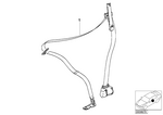 72117210863 - : Lft Frnt Upper Belt With Force Limiter for BMW Image