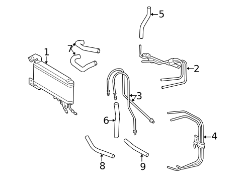 Trans Oil Cooler for 1998 Lexus ES300 #0