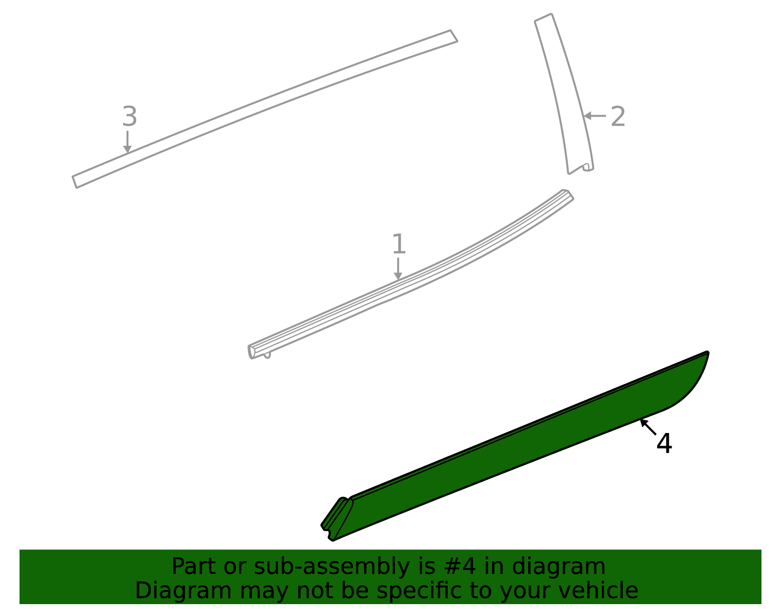 2024-2026 GM Body Side Molding 26535574 | OEM Parts Online