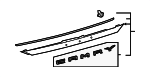 7680106D50B2 - : License Molding for Toyota: Camry Image