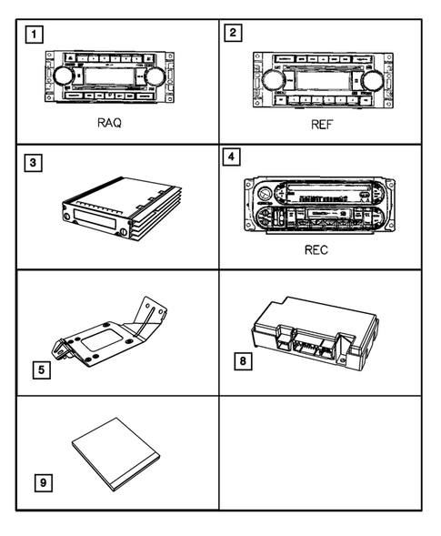 Radio, Antenna, and Speakers for 2007 Jeep Grand Cherokee #0