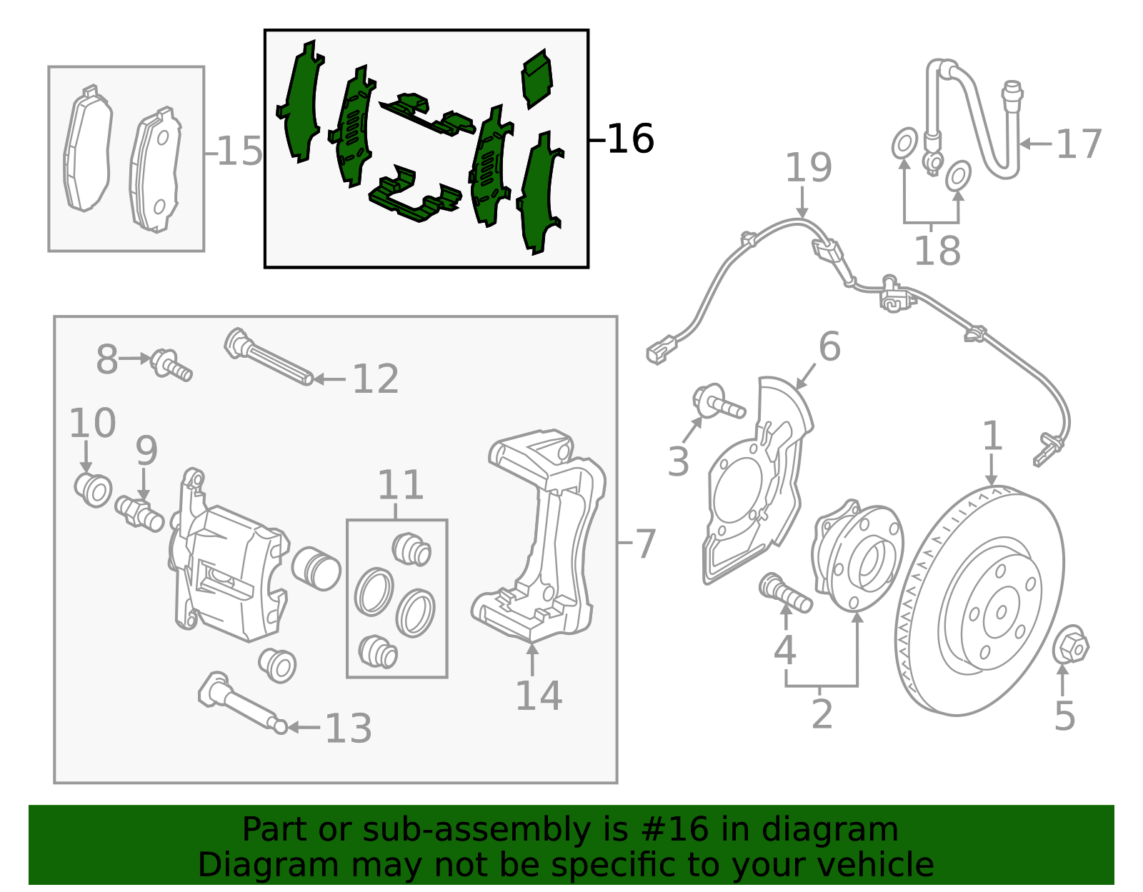 VAY0-33-29Z - Disc Brake Anti-Rattle Clip Set - 2023-2025 Mazda CX