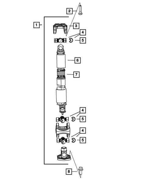 Drive Shaft for 2008 Dodge Ram 3500 #1