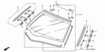 91521S5A003 - Body/Air Conditioning: CLIP A, FR. SIDE GARNISH for Honda Image