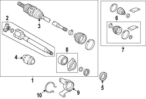 Drive Axles for 2025 Lexus TX350 #0