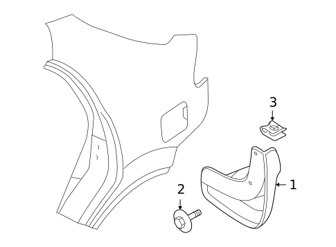 Exterior Trim - Quarter Panel for 2005 Suzuki Reno #0