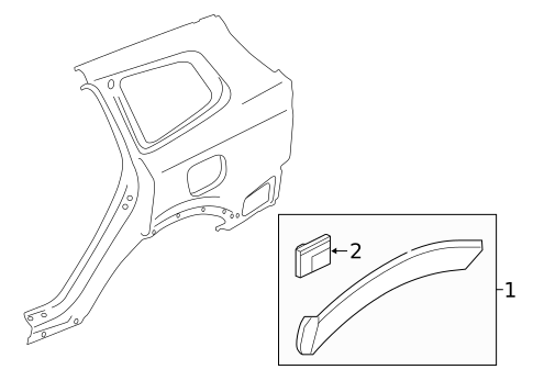 Exterior Trim - Quarter Panel for 2023 Kia Telluride #0