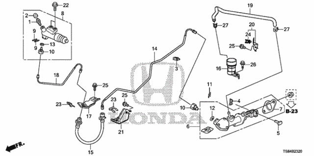 Clutch Master Cylinder (1.8L) (KA/KC) for 2012 Honda Civic #0