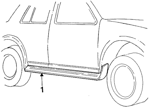 Running Board for 1995 Honda Passport #0