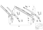 61612458347 - : Set Of Wiper Blades "Evo Flat Blade" for BMW Image
