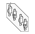 74206020 - Brakes: Brake Pads for Mercedes-Benz Image
