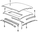20446030 - : Inner Rail for Oldsmobile: Calais, Cutlass Calais Image