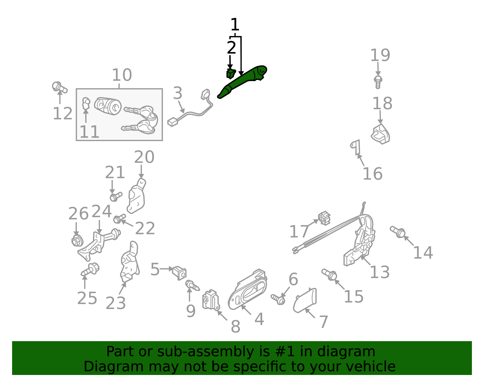 thumbnail image 2 of Genuine Mazda Hood Lock Latch Assembly For 2007-2013 CX-9 – With Alarm, OEM TD12-56-620A 2 of 4