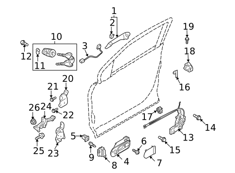 Front Door for 2011 Mazda CX-9 #0