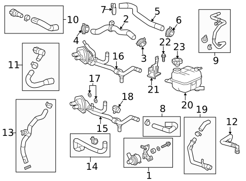 Hoses & Pipes for 2017 Cadillac XT5 #4