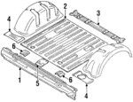 6250070A20 - Body: Rear Cross-member for Suzuki Image