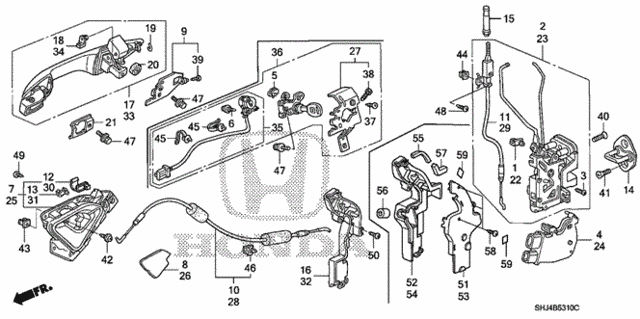 Front Door Locks - Outer Handle for 2007 Honda Odyssey #0