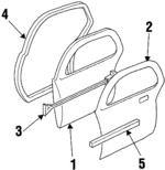 88896549 - Body: Door Shell for Oldsmobile: Intrigue Image