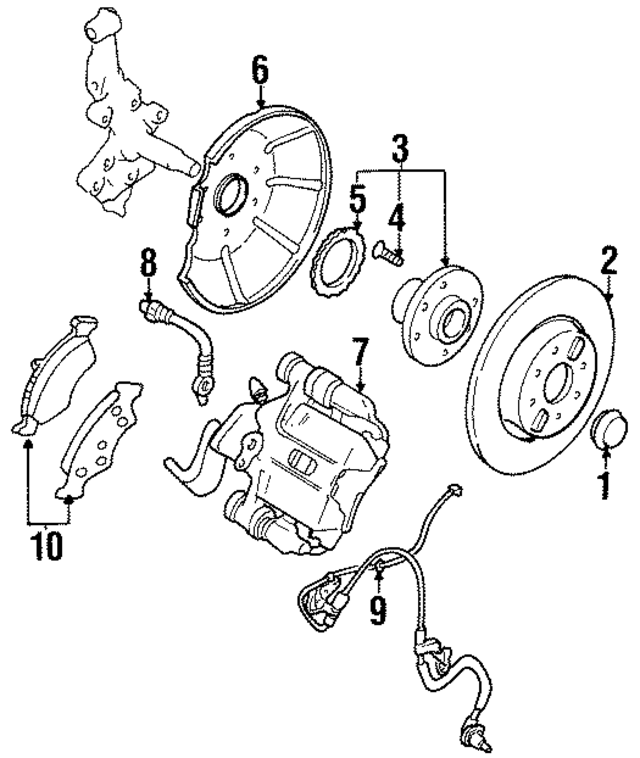 F1CZ1131A - Brakes: Grease Cap for Ford: Escort | Mercury: Tracer Image