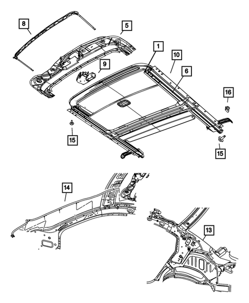 Sunroof for 2008 Chrysler Sebring #0