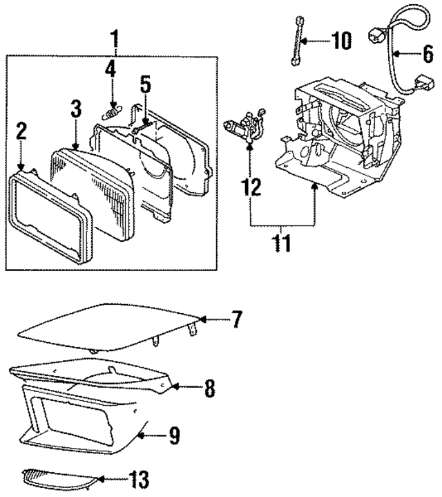 MB698904 - Electrical: Headlamp Assembly for Mopar Image