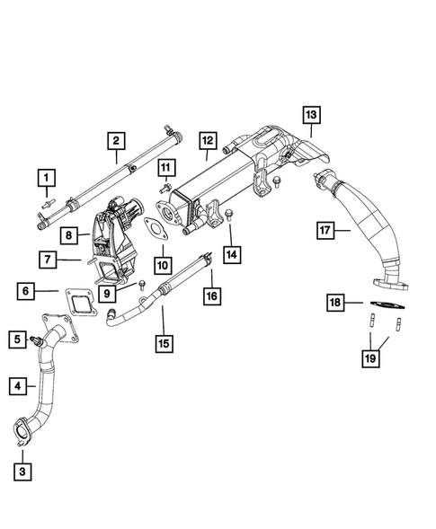 EGR Cooling System for 2015 Ram 2500 #1