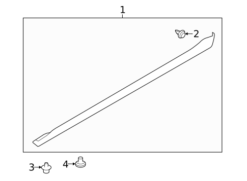 Exterior Trim - Pillars for 2021 Subaru Crosstrek #0