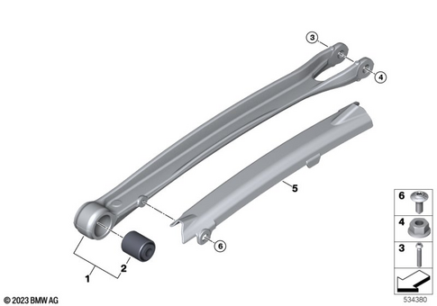 Rear Swing Arm with Bearing, Strut for 2026 BMW-Motorrad R 12 #1